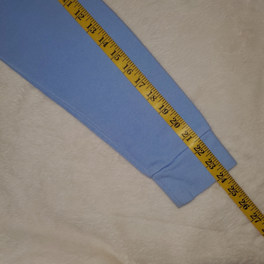 Adidas Powder Blue Hooded Sweatshirt - Picture 9 of 12